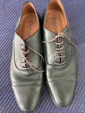 Doucal’s Leather Green Oxfords Made In Italy. Size 12 US and 45 Italy.  Excelent picture