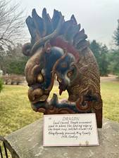 Rare, Rare, Rare, Hand carved Dragon Temple Ornament picture