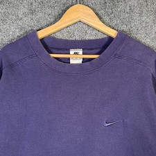 Vintage Nike Sweatshirt Mens 2XL Purple 90s Baggy Tonal Surf Skate Rare Indigo picture