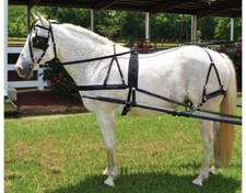 Horse Driving Harness - Black Nylon - Horse Size - Low Maintenance picture