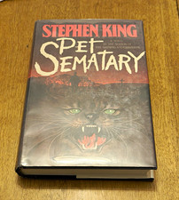 Stephen King PET SEMATARY 1983 1st/1st Y38 True First Edition Error DJ picture