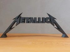Metallica 3D Printed Logo Sign Black Desktop Display Shelf Decor Music picture