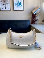 COACH Teri Shoulder Bag In Signature Canvas CA548 White Outlet  picture