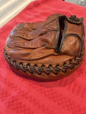 Vintage Circa 1940-1950 King Co. Jim Hegan Catcher's Mitt Pancake Pillow No-Web picture