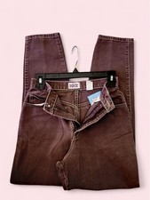 Vintage Style Burgundy Plum Straight Leg Jeans 🍒🤎 picture