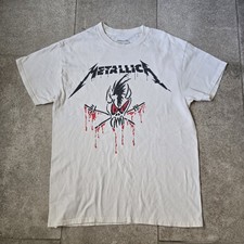 METALLICA T Shirt - WORLD WIRED TOUR 2017 - St Louis - SIZE Medium BEIGE picture