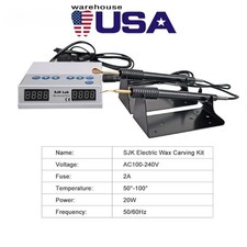 Dental Lab Electric Waxer Wax Carving Pencil Carver Pen Pot & 6 Tips SJK-I New picture