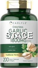 200 Cápsulas de Ajo y Perejil Sin Olor Suplemento Herbal Calidad Premium picture