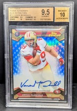 2013 Topps Finest - Vance McDonald - Autographed Rookie - Blue Refractor /25 picture