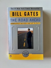 Bill Gates SIGNED Road Ahead Revised Ed Paperback w/ CD-ROM Penguin 1996 picture