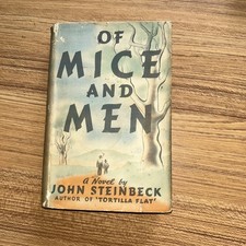 Vintage 1937 Of Mice And Men By John Steinbeck First Edition w/ Dust Jacket picture