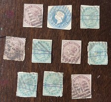 1800s INDIA QUEEN VICTORIA INVESTOR RESELLER LOT OF 10 STAMPS, EARLY COLLECTION picture