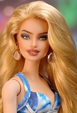 OOAK Repainted Barbie Dressed On Articulated Body picture