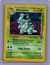 Nidoqueen 12/130 Holo Rare Base Set 2 Pokemon Lightly Played picture