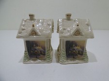 Lenox Thomas Kinkade Stonehearth Hutch Salt and Pepper Shaker Set picture