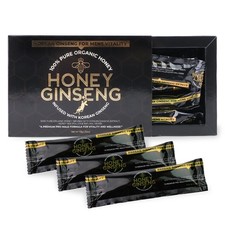 12 Pack Sachets Korean Honey Ginseng 100% Pure Organic Men’s Vitality Wellness picture