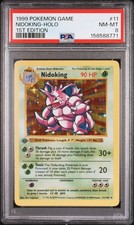 Nidoking [1st Edition] - Pokemon Base Set #11 PSA 8 picture