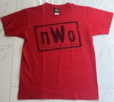 Vintage 98 WCW NWO Wolfpac Shirt Red Size L Hollywood Hulk Hogan Sting Macho Man picture