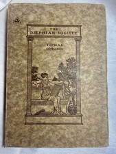 Antique 1920s Delphian Society Booklet & RARE Turner Harrison Pen Postcard picture