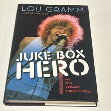 Lou Gramm Signed Juke Box Hero Hardcover 2013 Foreigner Autograph Rock Memoir picture