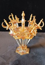Vintage Toledo Swords Cocktail Toothpick Stand with 12 Swords picture