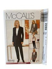 McCALL'S 2289 Misses' Jacket Top Pants Skirt Size 10-14 Petite picture