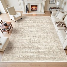 Timeless 8x10 Beige Area Rug - Ultra-Soft & Machine Washable for Home Comfort picture