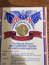 UNCIRCULATED Overstamped 1976 Lincoln penny Bicentennial Commemorative picture