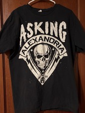 Men's XL Vintage Asking Alexandria Crew Neck Band T-Shirt picture