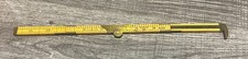 Antique 1921-1922 Stanley Sweetheart # 32 Folding Ruler Boxwood & Brass picture