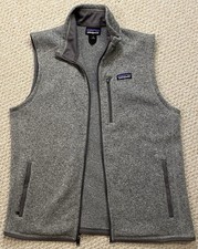 PATAGONIA Better Sweater L Large Mens Vest Fleece 25882 Gray Full Zip Polyester picture