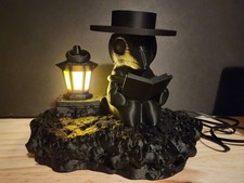 Plague Doctor Lamp – Gothic LED Night Light, Spooky Desk Decor picture