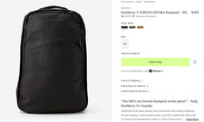 GORUCK x Huckberry Gr1 Slick Backpack 26L Black picture