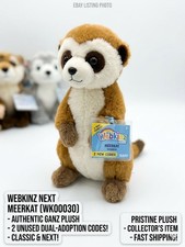 Ganz 2025 Webkinz Next Meerkat Plush NEW WK00029 Dual 2 Adoption Codes Gen3 w/W picture