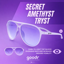 goodr Secret Amethyst Tryst Sunglasses Family Jewels Sold Out NIB picture