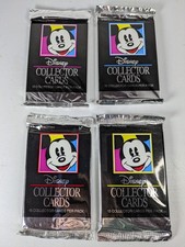 1991 Disney Collector's Cards Packs Set Of 4 New Factory Sealed Packs BRAND NEW picture