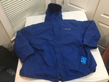 NWT $250.00 Columbia Mens Snow Glide II Interchange 3-in-1 Jacket Blue Sz 4X picture