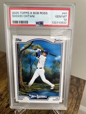 2025 Topps X Bob Ross the Joy of Baseball - Shohei Ohtani #41 PSA 10 picture