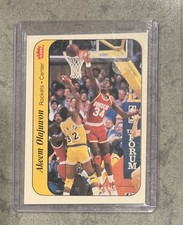 Fleer 1986-87 Akeem Olajuwon Houston Rockets Sticker Card 9 of 11 picture