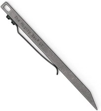 The Mighty Bar LT Long Titanium Edition Pry Bar Tool Stainless Steel Pocket Clip picture