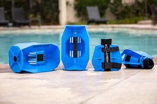 Hydro-Tone Hydro-Bell & Aquastrength Fin Total Body Aquatic Fitness System Blue picture