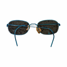 Vintage Lindberg Mars Unisex Blue Titanium Full Rim Rectangle Glasses Frame picture
