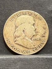 1949 D Franklin Half Dollar/Circulated/Ungraded (11) picture