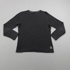 Hugo Boss Shirt Mens XL Gray Waffle Knit Thermal Slim Fit Lightweight Sweater picture
