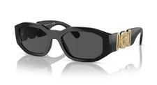 VERSACE VE4361 GB1 87 Black Grey 53 mm Unisex Sunglasses picture