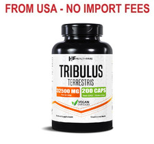 HealthFare Tribulus Terrestris for Men & Women | 95% Saponins | 200 Capsules | H picture