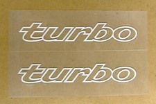 1984 through 1986 TURBO DECAL (white) Dodge Daytona/Chrysler Laser LIKE NOS picture