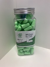 Ultra Soft Green Foam Earplugs 60 Pairs, 38dB SNR Noise Reduction by Lysian picture