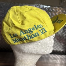 Vintage 1991 Los Angeles (LA) Marathon VI (6th) Hat Cap AT&T Running Cycling USA picture
