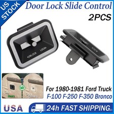 For 1980-1981 Ford Door Lock Slide Control Pair F100 F150 F250 F350 Bronco Truck picture